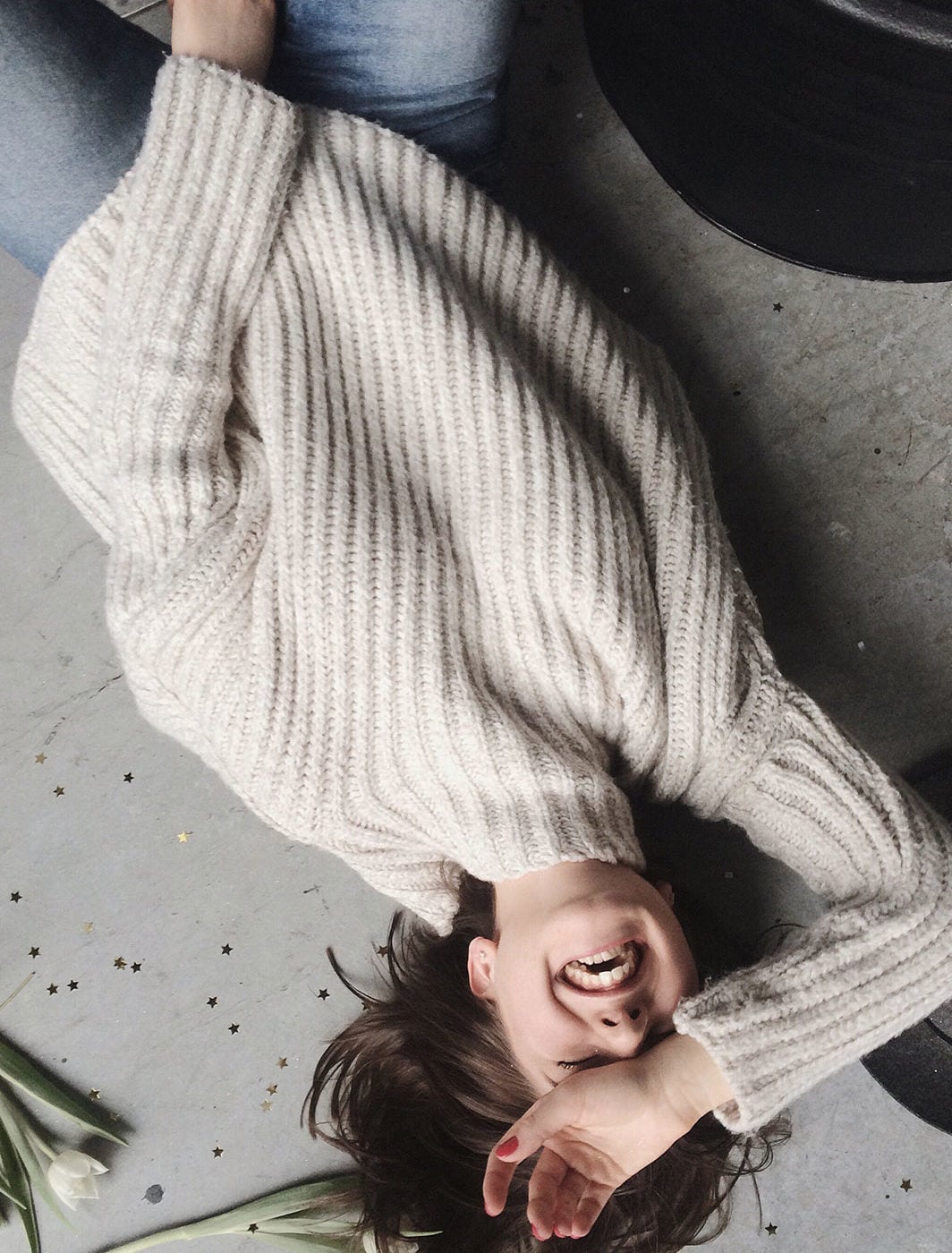 Super soft funnel sweater